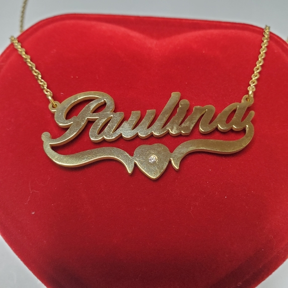 Necklace with name Paulina, heart design - Picture 2 of 9